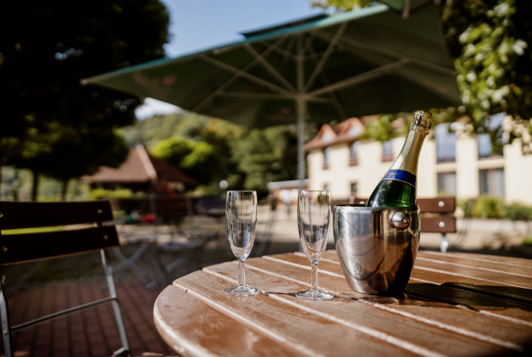 Venkovní prostor restaurace Marina Vltava